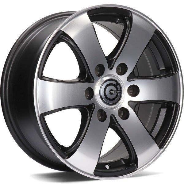 Mammuth Matt Black Front Polished 7x16 6/130 ET50 CB84,1 60°