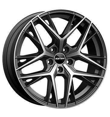 GMP Lunica Anthracite Matt Diamond 7,5x19 5/100 ET38 CB57,1