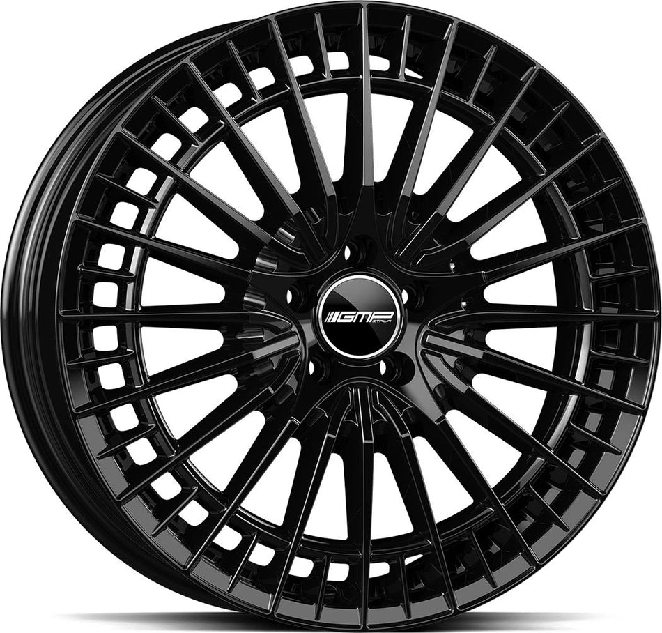 GMP Qstar Glossy Black 8x19 5/112 ET45 CB66,6 Kulkona R14