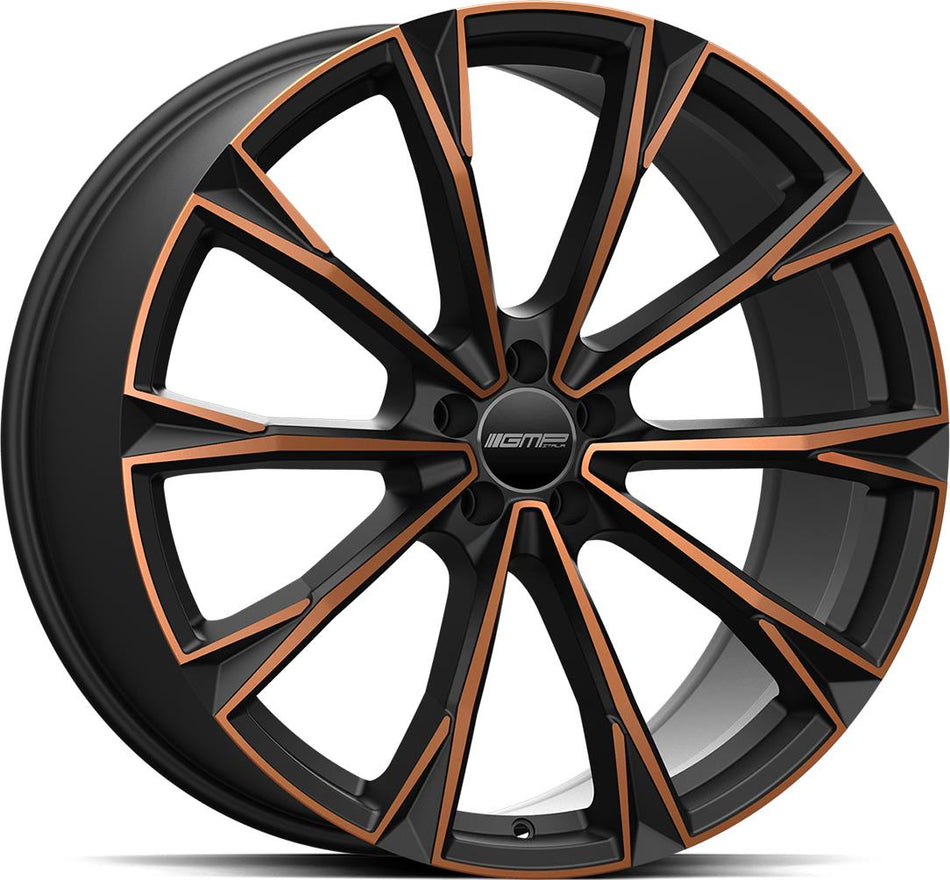 GMP Totale Satin Black Bronze Orange 10x23 5/112 ET50 CB66,6 Kulkona R14