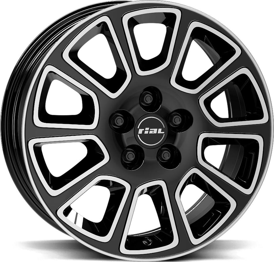 RIAL Transporter 2 Diamond Black Pol 6x15 5/112 ET30 CB66,6 Kulkona R13