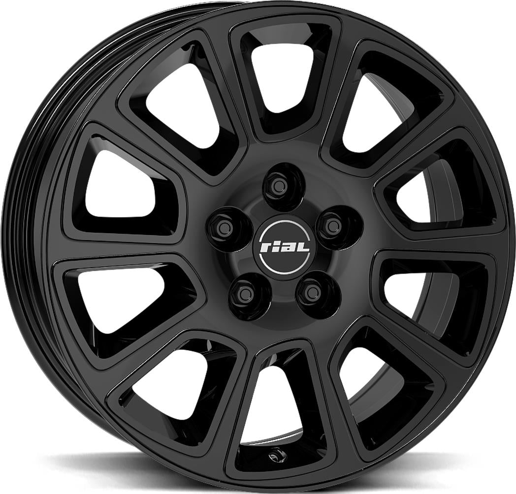 RIAL Transporter 2 Diam Black 7,5x18 6/130 ET47 CB84.1 Kulkona R14