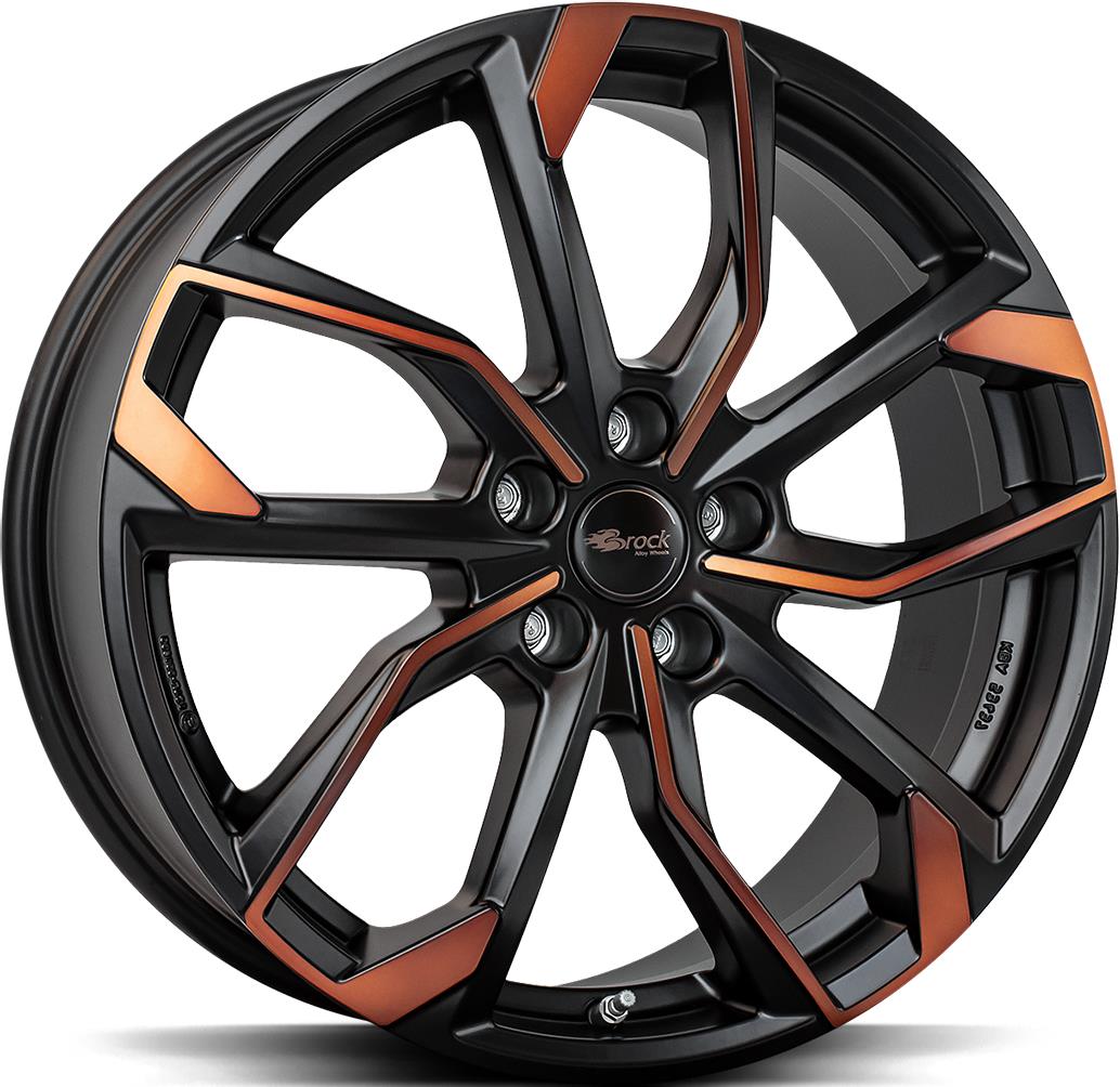 BROCK RC34 Black Orange Matt 8,5x20 5/112 ET38 CB57.1 60°