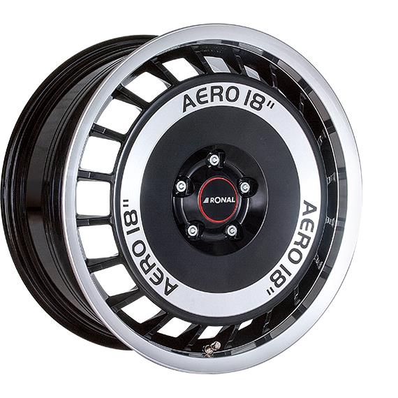 RONAL R50 AERO BLACK FRONT CUT 7,5x16 4/100 ET38 CB68,0 60°