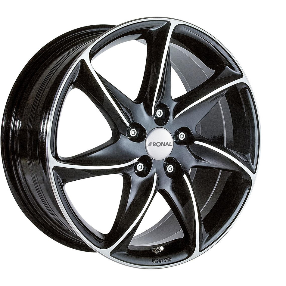 RONAL R51 JET BLACK FRONT CUT 6,5x15 4/98 ET35 CB68,0 60°