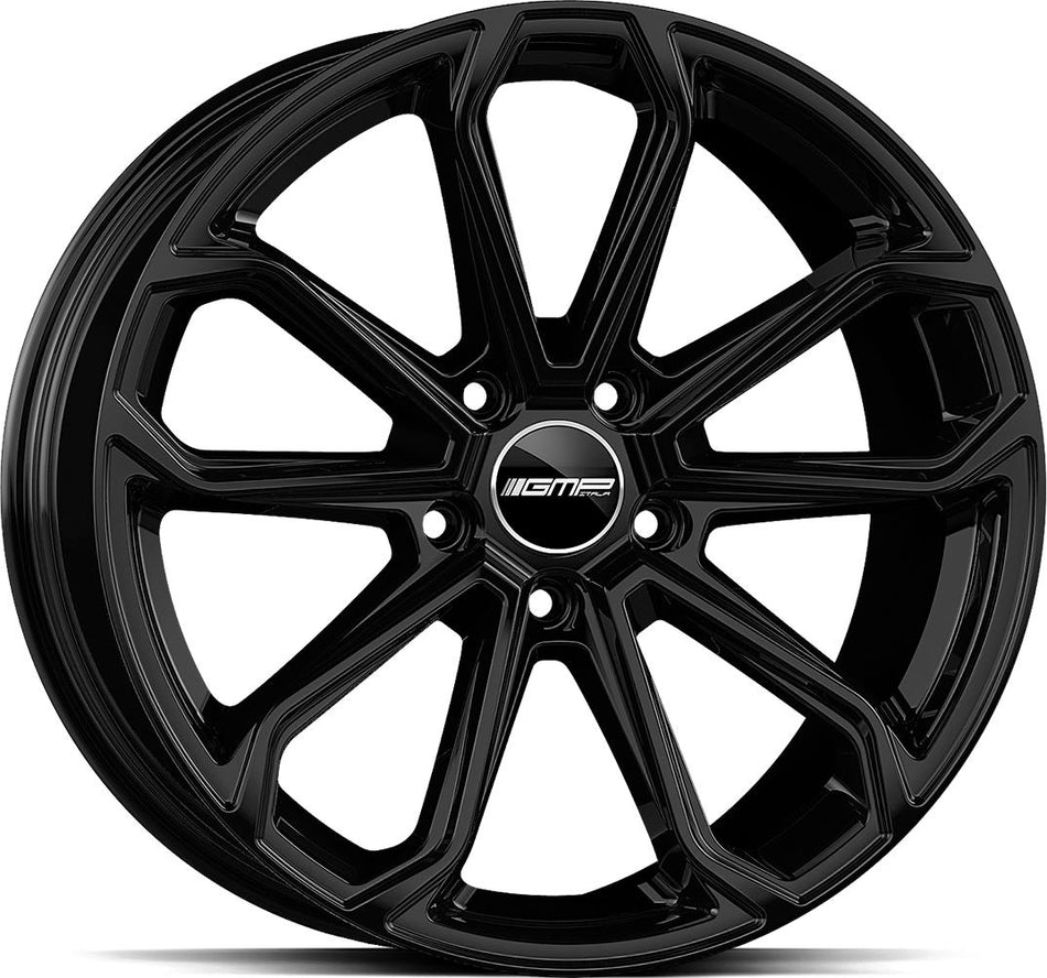 GMP Furiosa Glossy Black 9,5x20 5/130 ET46 CB71,6 Kulkona R14
