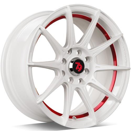 SCF-F white matt red inner lip 7x15 4/100/114,3 ET35 CB67,1 60°