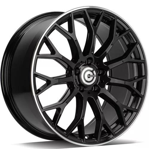 EXPERT Black Glossy Lip Polished 8x19 5/112 ET35 CB66.5 60°
