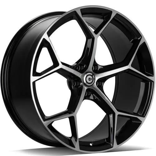 FANCY Black Front Polished 9,5x21 5/112 ET25 CB66,5 60°