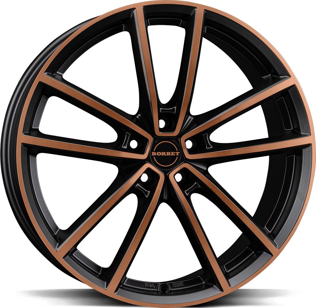 BORBET W Black Copper Pol Matt 8x18 5/112 ET48 CB66.6 60°