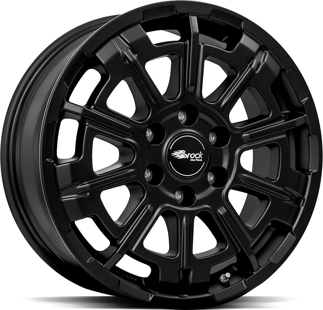 BROCK B45 Satin Black Matt (SBM) 7x17 5/120 ET55 CB65,1 Kulkona R14