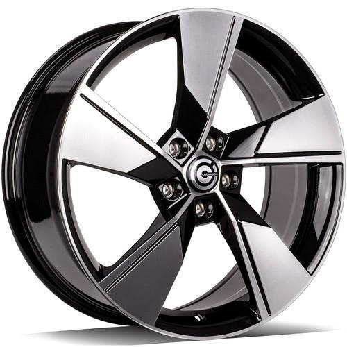 UNIVERSE Black Front Polished 7x17 5/112 ET40 CB57,1 60°