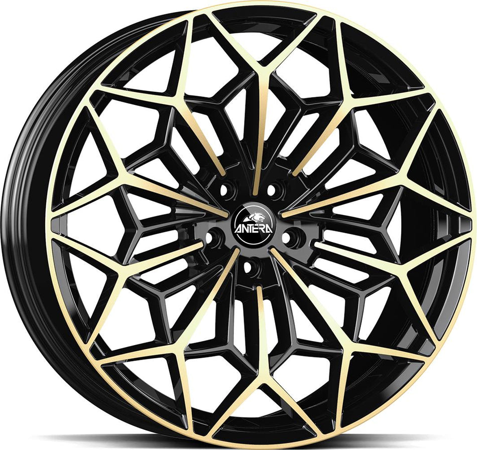 GMP A105 Piano Black Champagne 9,5x22 5/112 ET25 CB66,6 Kulkona R14