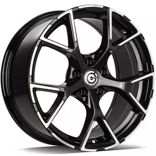 RIVER Black Front Polished 8x18 5/112 ET45 CB66,5 60°
