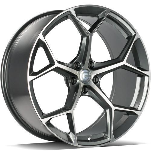 Fancy Anthracite Front Polished 9,5x21 5/112 ET25 CB66,5 60°