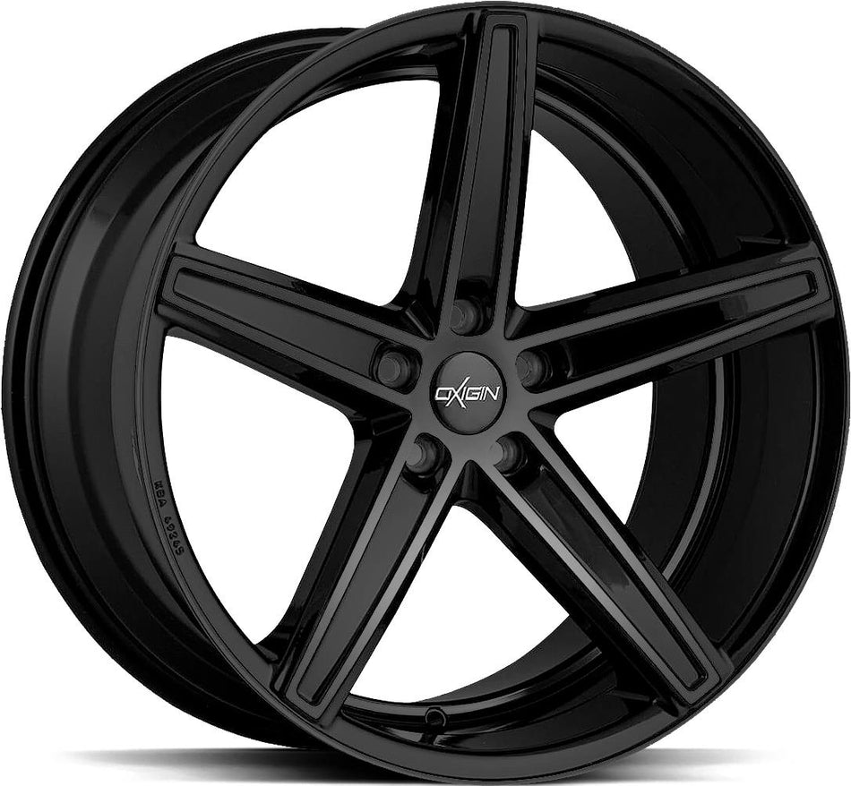 OXIGIN Concave Black 9x20 5/130 ET43 CB71,6 Kulkona R14
