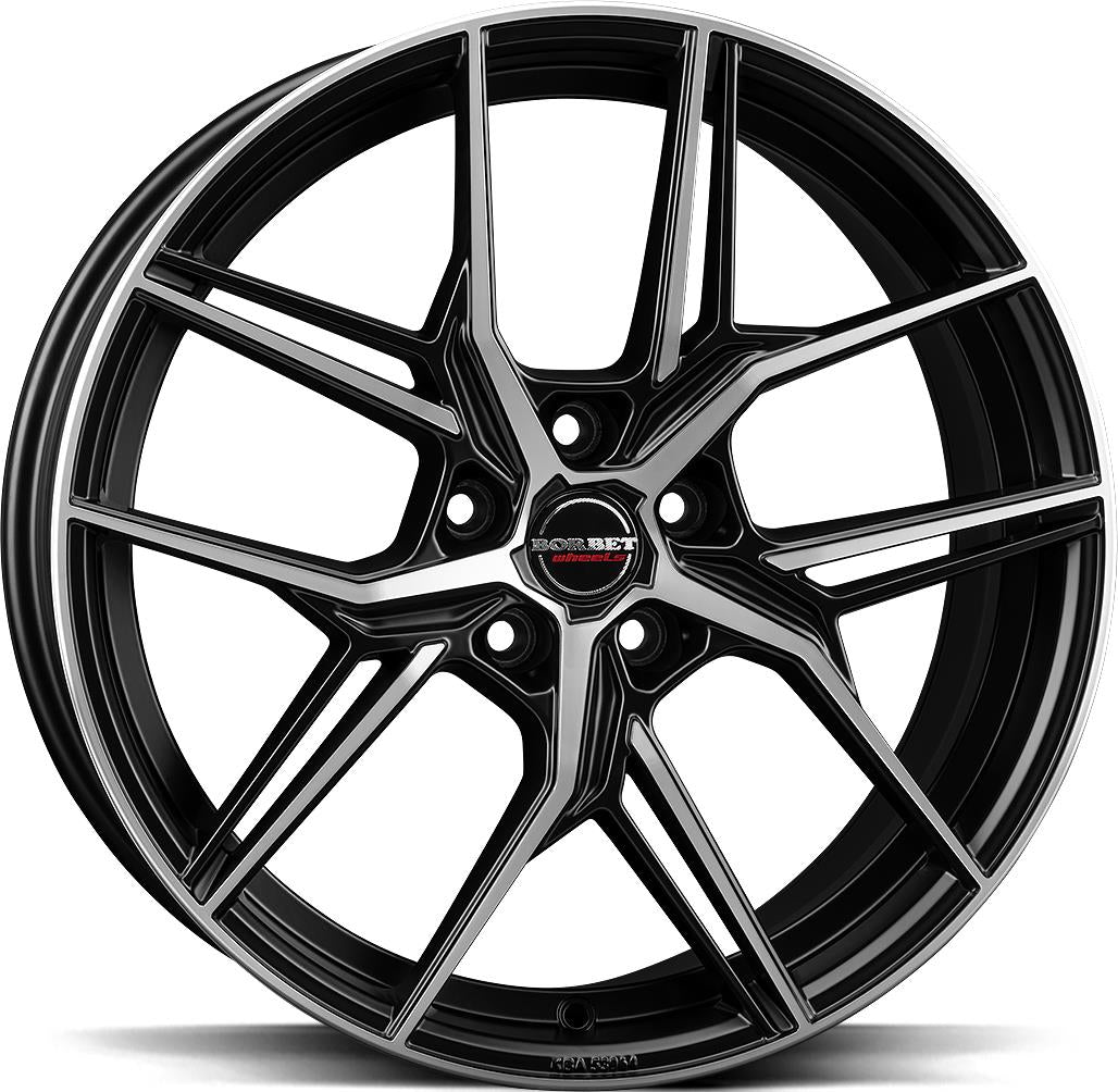 BORBET QX Black Polished Matt 8,5x20 5/112 ET30 CB66,5 60°