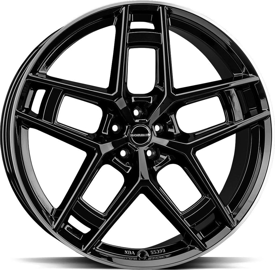 BORBET TF Black Rim Polished Glossy 10,5x24 5/130 ET25 CB84,1 60°