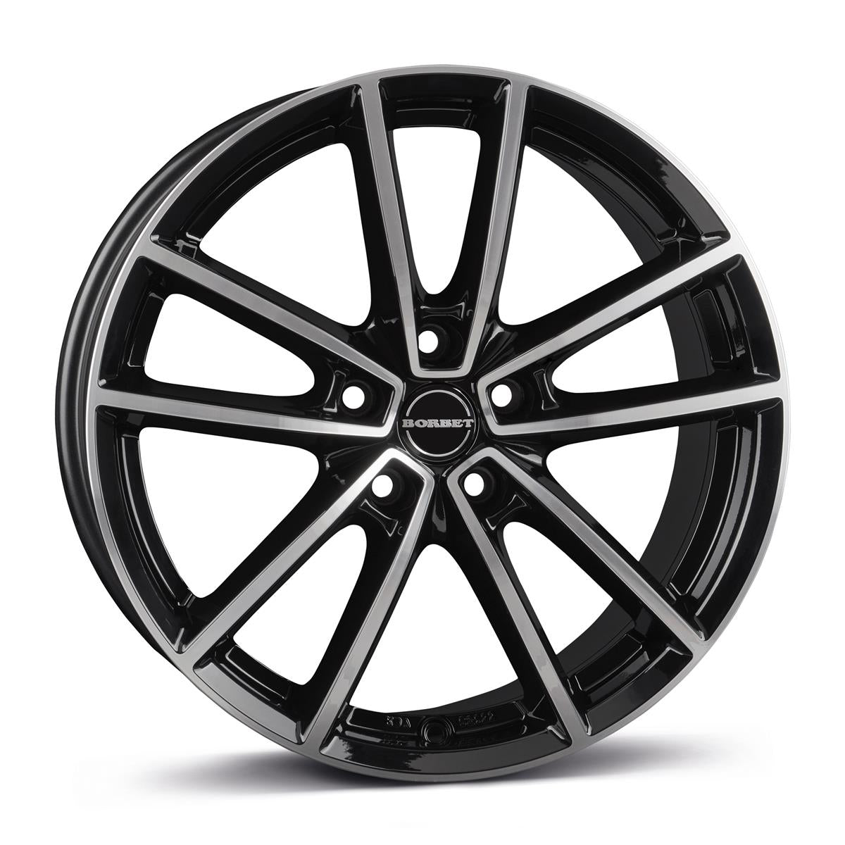 BORBET W black Polished glossy 8,5x21 5/108 ET45 CB72,5 60°