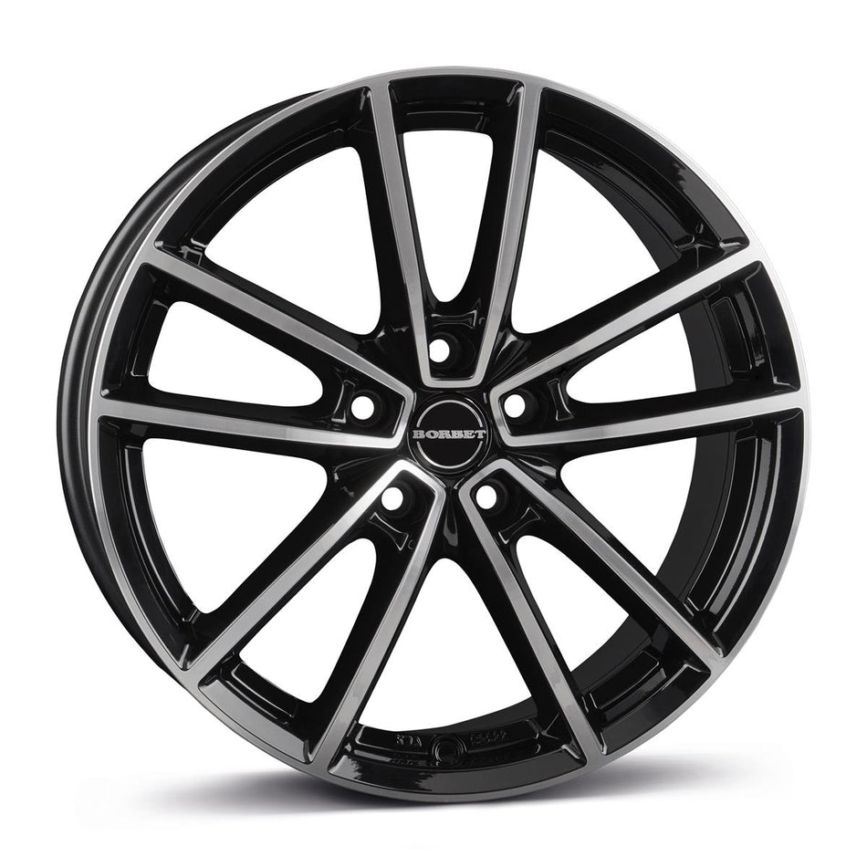 BORBET W black Polished glossy 8,5x21 5/108 ET45 CB72,5 60°