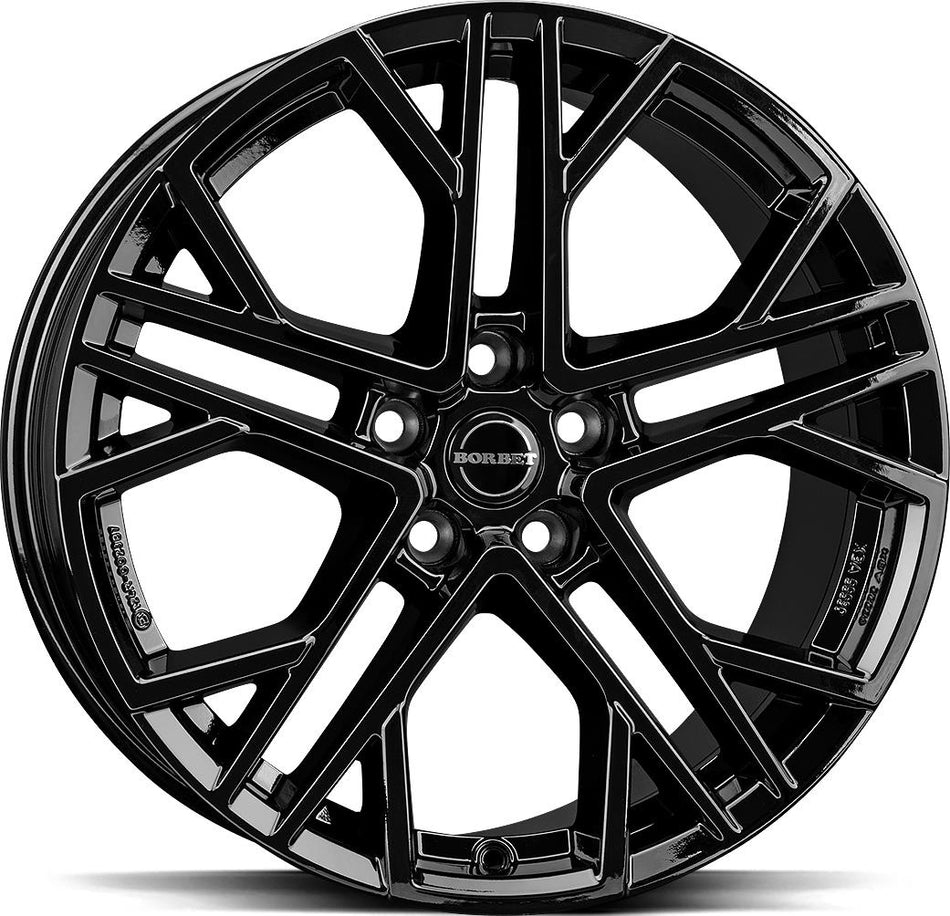 BORBET XV Black Gloss 8,5x19 5/112 ET30 CB72.5 60°