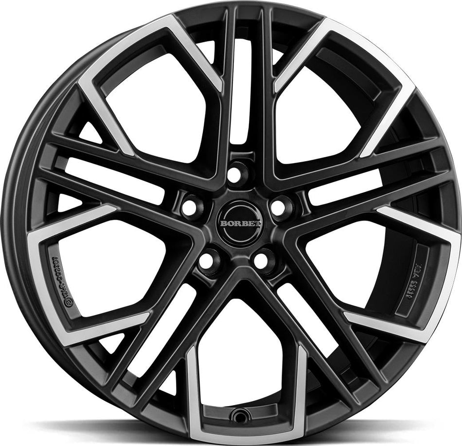 BORBET XV Black Pol Matt 8,5x19 5/112 ET38 CB72.5 60°
