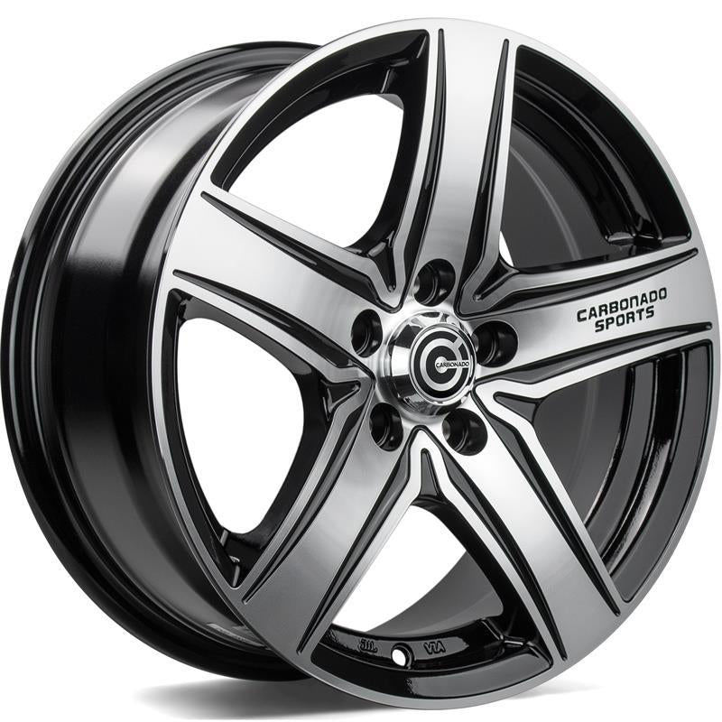 GTRSPORTS1 Black Front Polished 5,5x13 4/100/98 ET30 CB67,1 60°