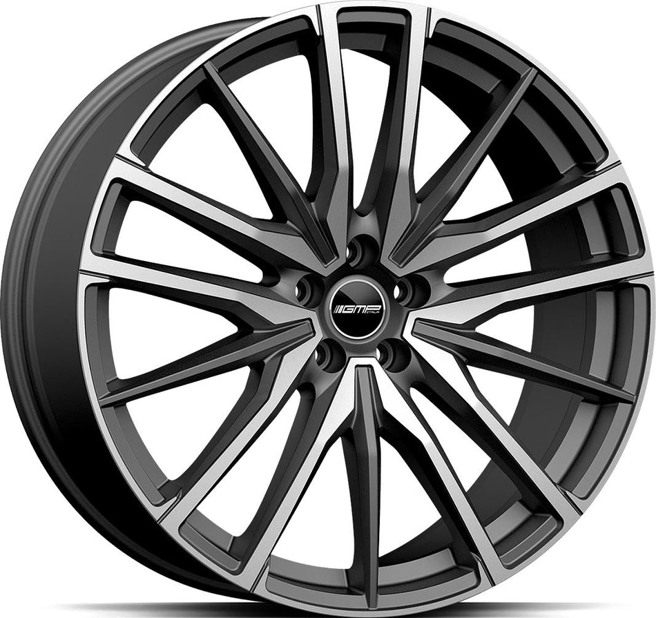 GMP Sparta Matt Anthracite Diamond 9,5x21 5/112 ET36 CB66,5 Kulkona R14