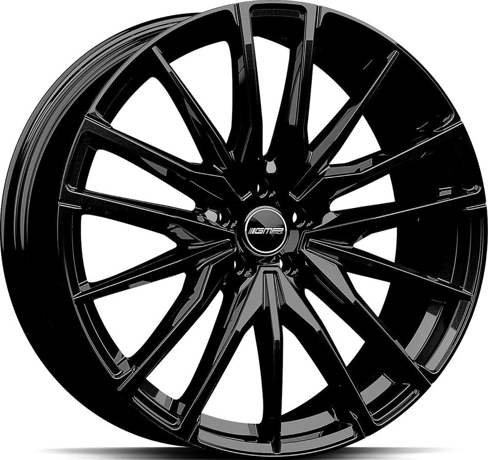 GMP Sparta Glossy Black 9,5x21 5/112 ET36 CB66,5 Kulkona R14
