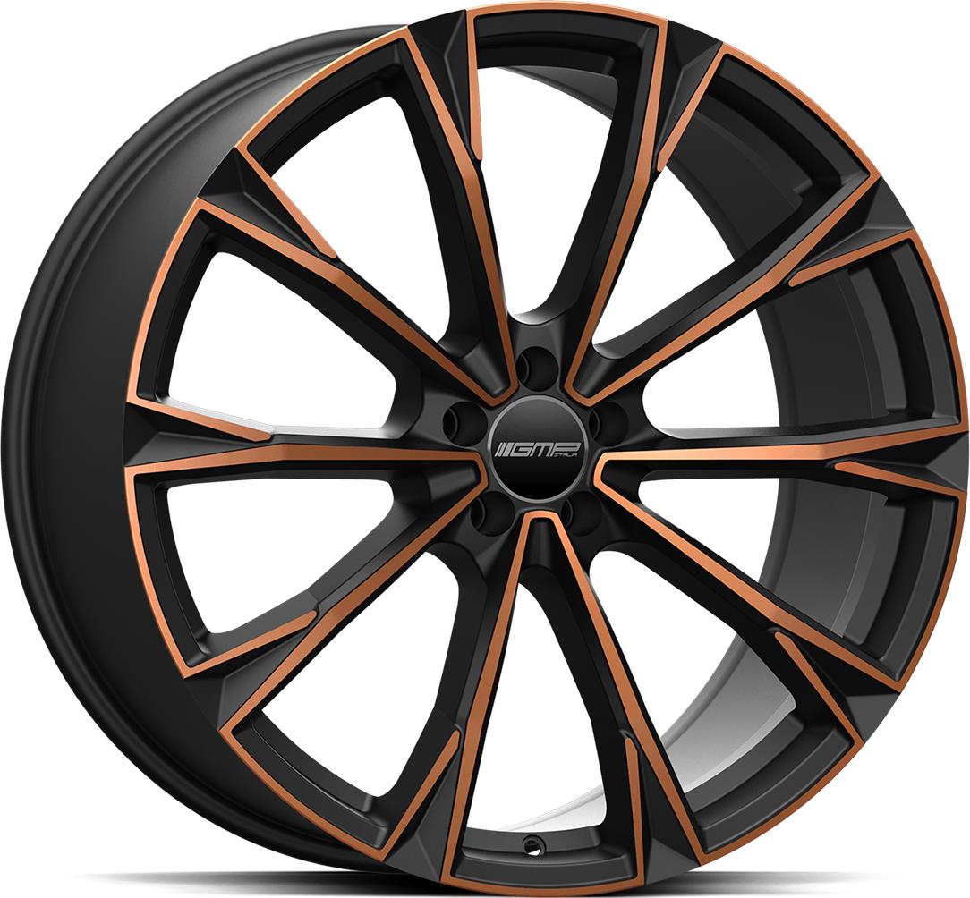 GMP Totale Satin Black Bronze Diamond 8,5x21 5/112 ET25 CB66,5 Kulkona R13