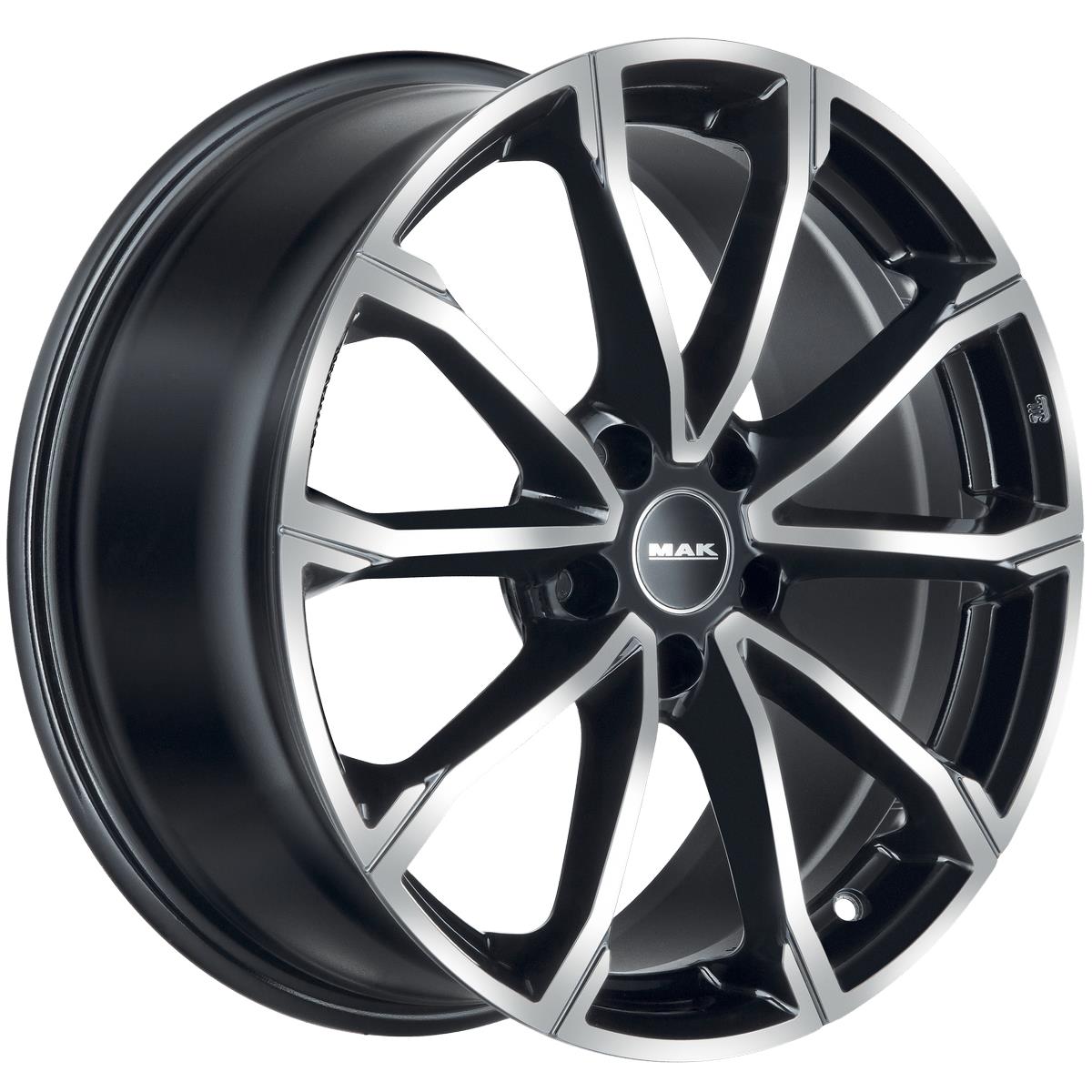 MAK DaVinci blk/pol 7x18 5/114.3 ET50 CB60,1 Flat