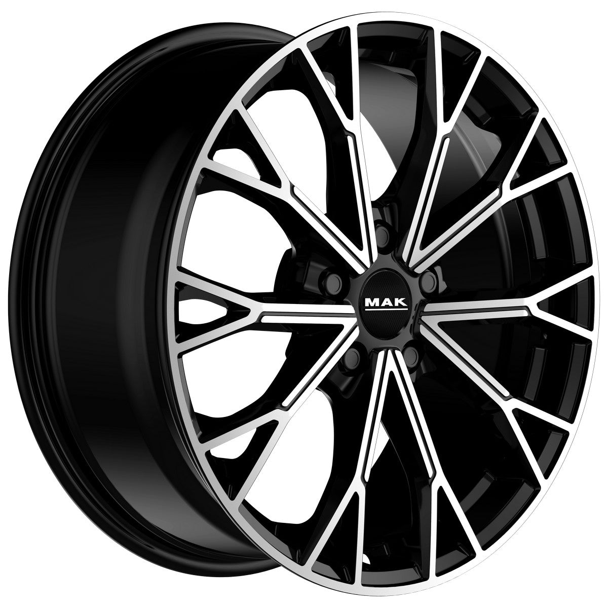 MAK Asphalt blk/pol 8x19 5/130 ET40 CB66,5 Kulkona R14