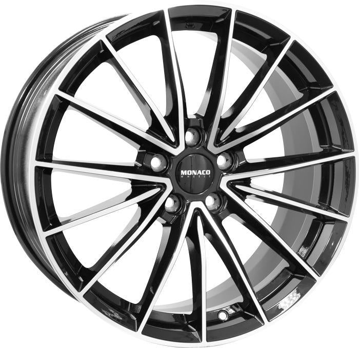 GP14 Black Polished 8x18 5/112 ET45 60°