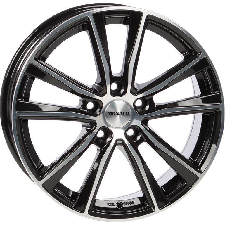 MC6 Gloss Black Polished 8x18 5/112 ET45 60°