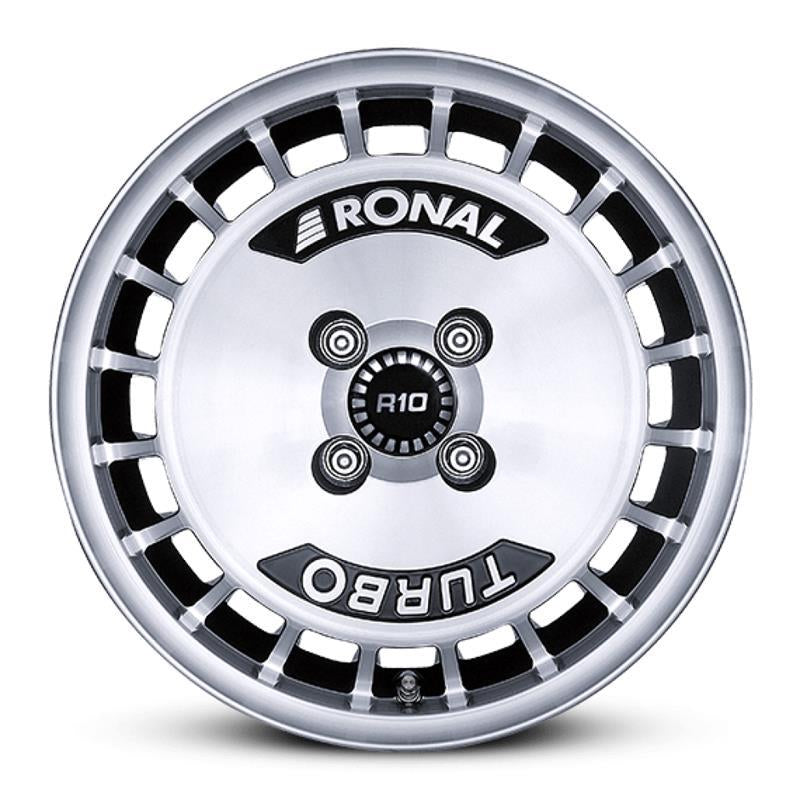 R10 Turbo Black Polished 7x15 4/100 ET28 60°