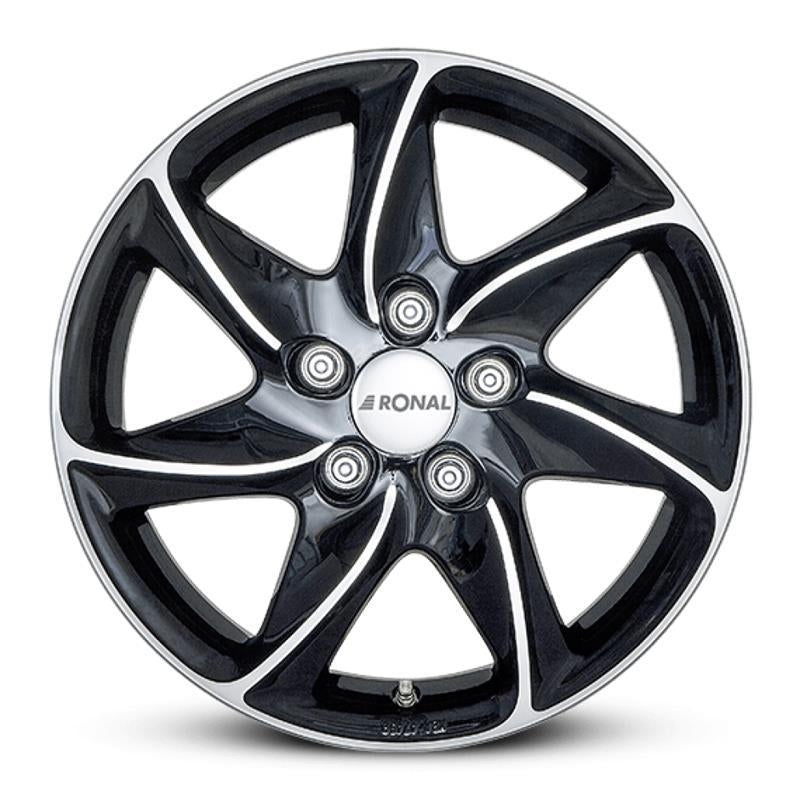 R51 Black Polished 8x17 5/112 ET45 CB76,0 60°