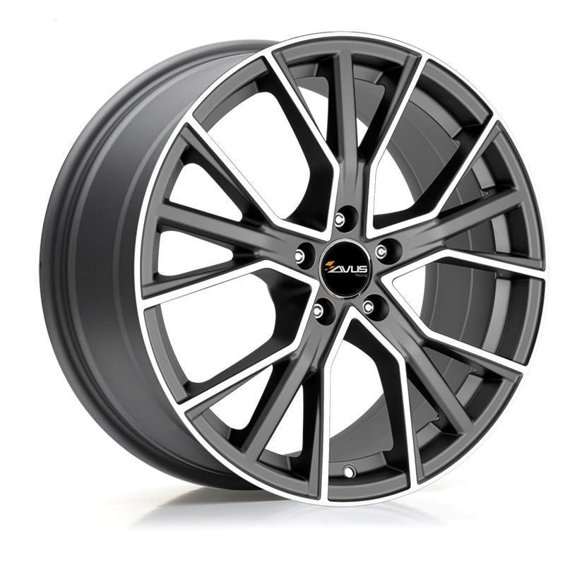 AF18 Dull Anthracite Polish 9x20 5/112 ET25 60°