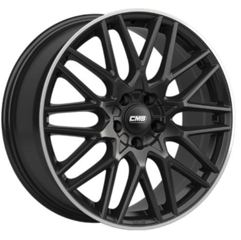 C25 Gloss Black Polished lip 7x17 4/100 ET45 60°