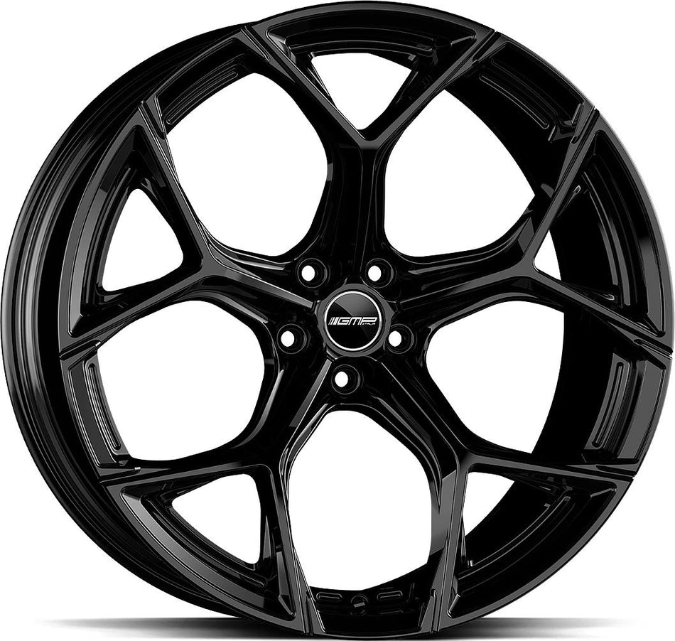 GMP Ultrivity X Glossy Black 8x19 5/130 ET38 CB66,5 Kulkona R14