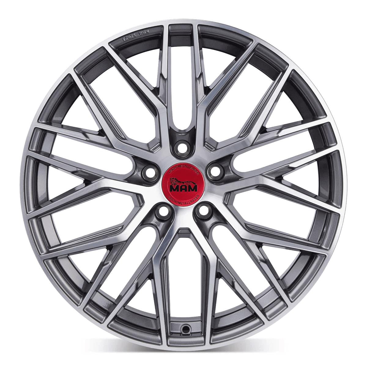 MAM LEICHTMETALLRäDER RS4 PALLADIUM FRONT POLISH 8,5x20 5/108 ET45