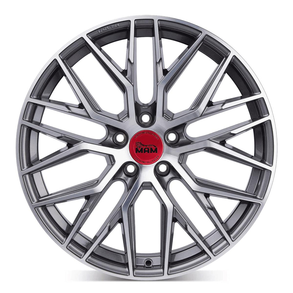MAM LEICHTMETALLRäDER RS4 PALLADIUM FRONT POLISH 8,5x20 5/108 ET45