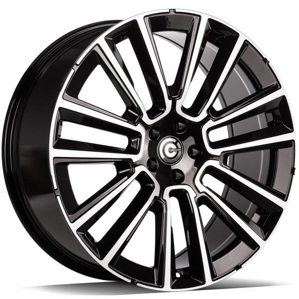 Knockout Black Front Polished 9x20 5/108 ET38 CB67.1 60°