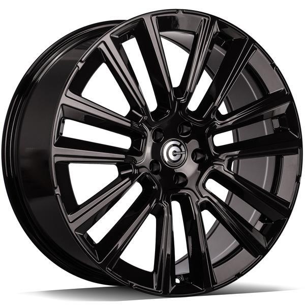 Knockout Black Glossy 9x21 5/108 ET38 CB67.1 60°