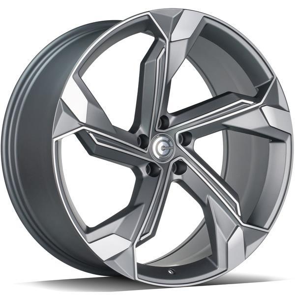 Superstar Matt Anthracite Front Polished 10x22 5/112 ET20 CB66,5 60°