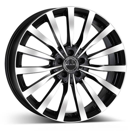 MAK Komet blk/pol 9,5x20 5/112 ET43 CB66,6 Kulkona R14