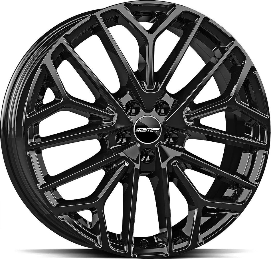 GMP Materia Glossy Black 9x21 5/130 ET28 CB66.5 R14