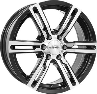 INTER ACTION KARGIN 6 Gloss Black / Polished 7x16 6/130 ET50