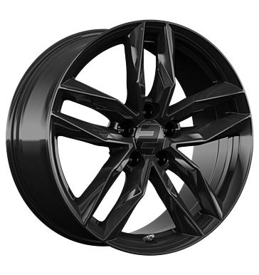 2DRV WH40 schwarz glänzend lackiert 9x20 5/114,3 ET35