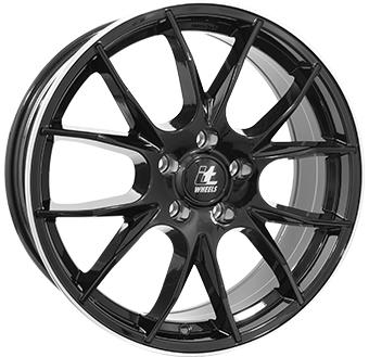 IT WHEELS KIRA Gloss Black / Polished lip 7x17 5/108 ET45