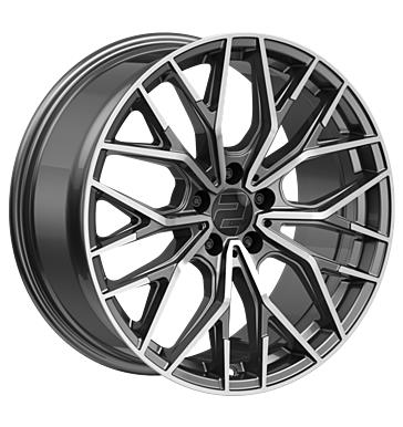 2DRV WH37 daytona grau hochglanzpoliert 8,5x19 5/112 ET48